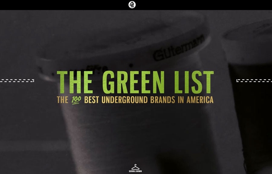 The Green List - The 100 Best underground brands in America